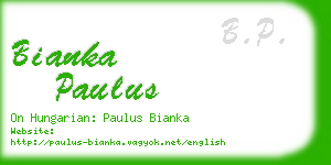 bianka paulus business card